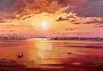 “Minch Red Sky Sunset”, by Ivor MacKay